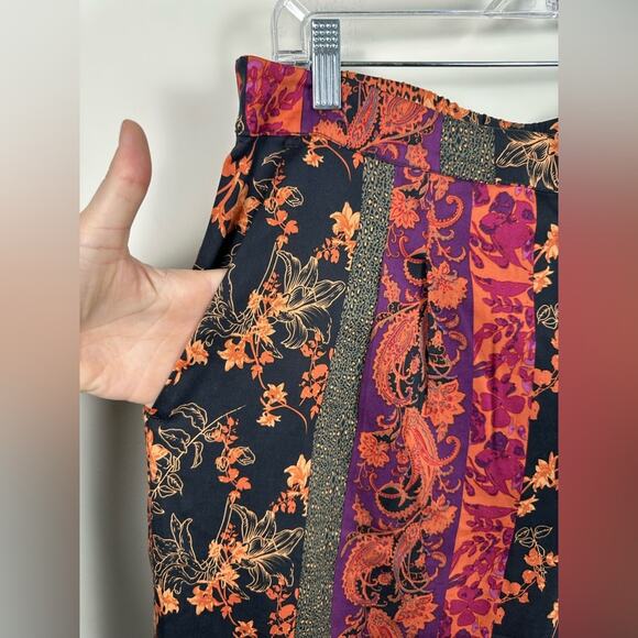 Soft Surroundings Curio Pants Size XL Printed Elastic Waist - Picture 8 of 8